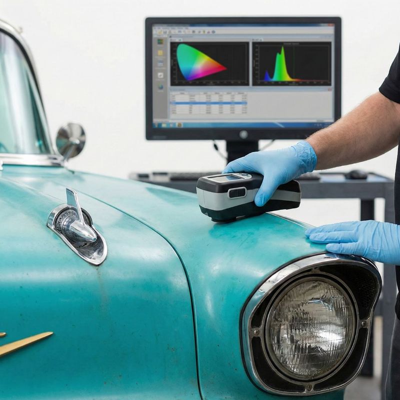 We employ advanced digital color-matching tools to ensure a historically accurate and flawless finish on classic paint restorations.