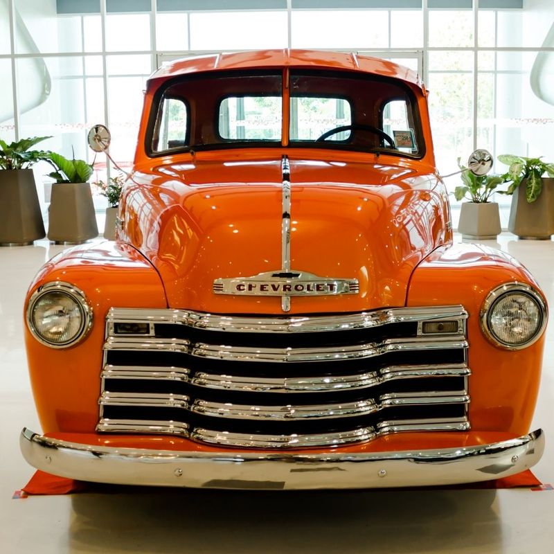 orange truck