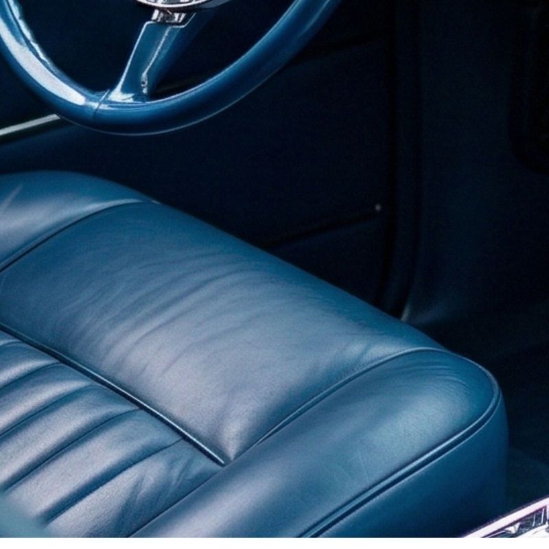 blue upholstery