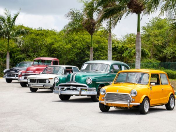 row of cars